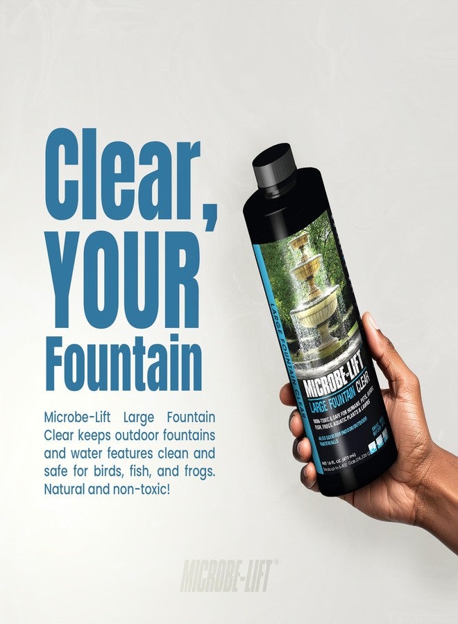 Microbe Lift Microbe-Lift Large Fountain Clear Two-in-One Water Cleaner & Surface Treatment – 16 Oz – Safe for Birds, Fish & Aquatic Life – Cleans Fountains, Bird Baths & Water Features - Image 2